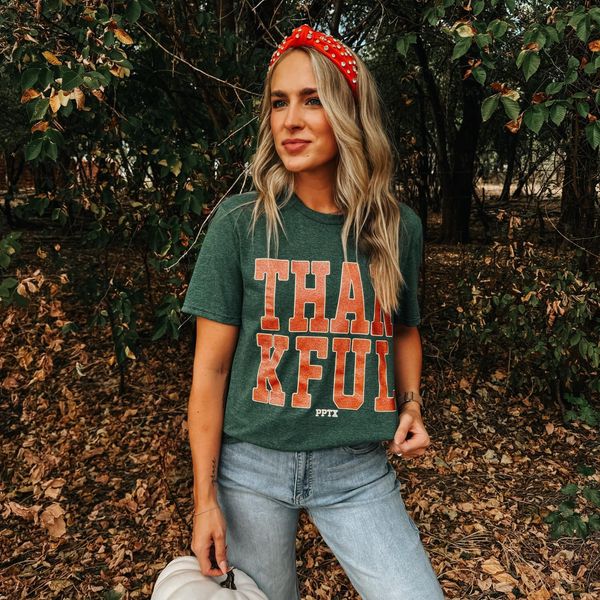 Thankful Glitter Tee