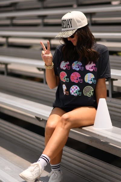 Mommy and Me Neon Football Tee - LATE AUG ETA