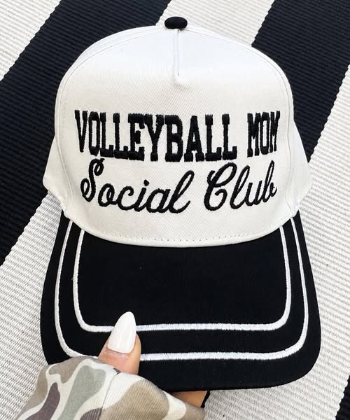 Volleyball Mom Social Club Hat - LATE JUL ETA (PREORDER)