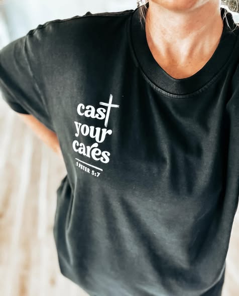 His Mercies Are New + Cast Your Cares Tees - IN STOCK