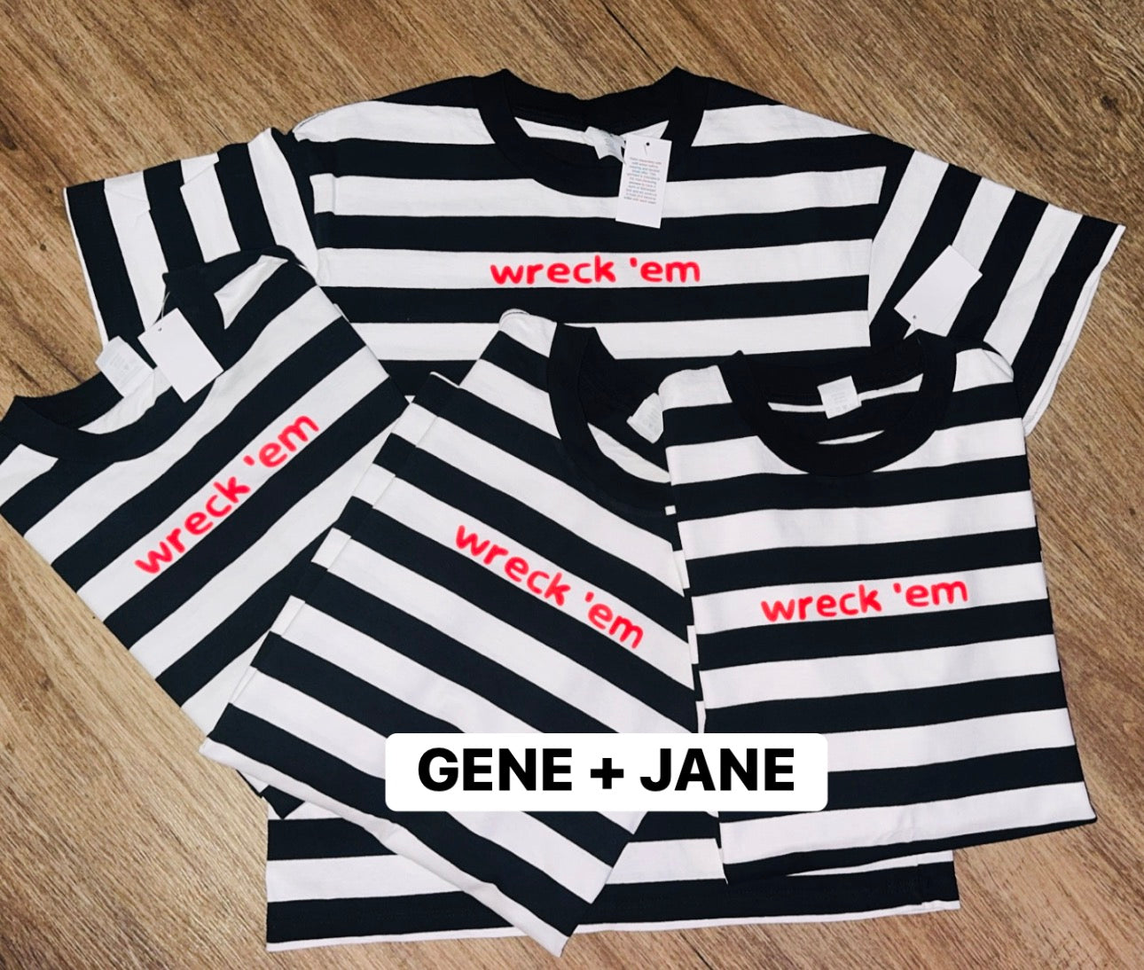Wreck 'Em Stripe Tee - IN STOCK