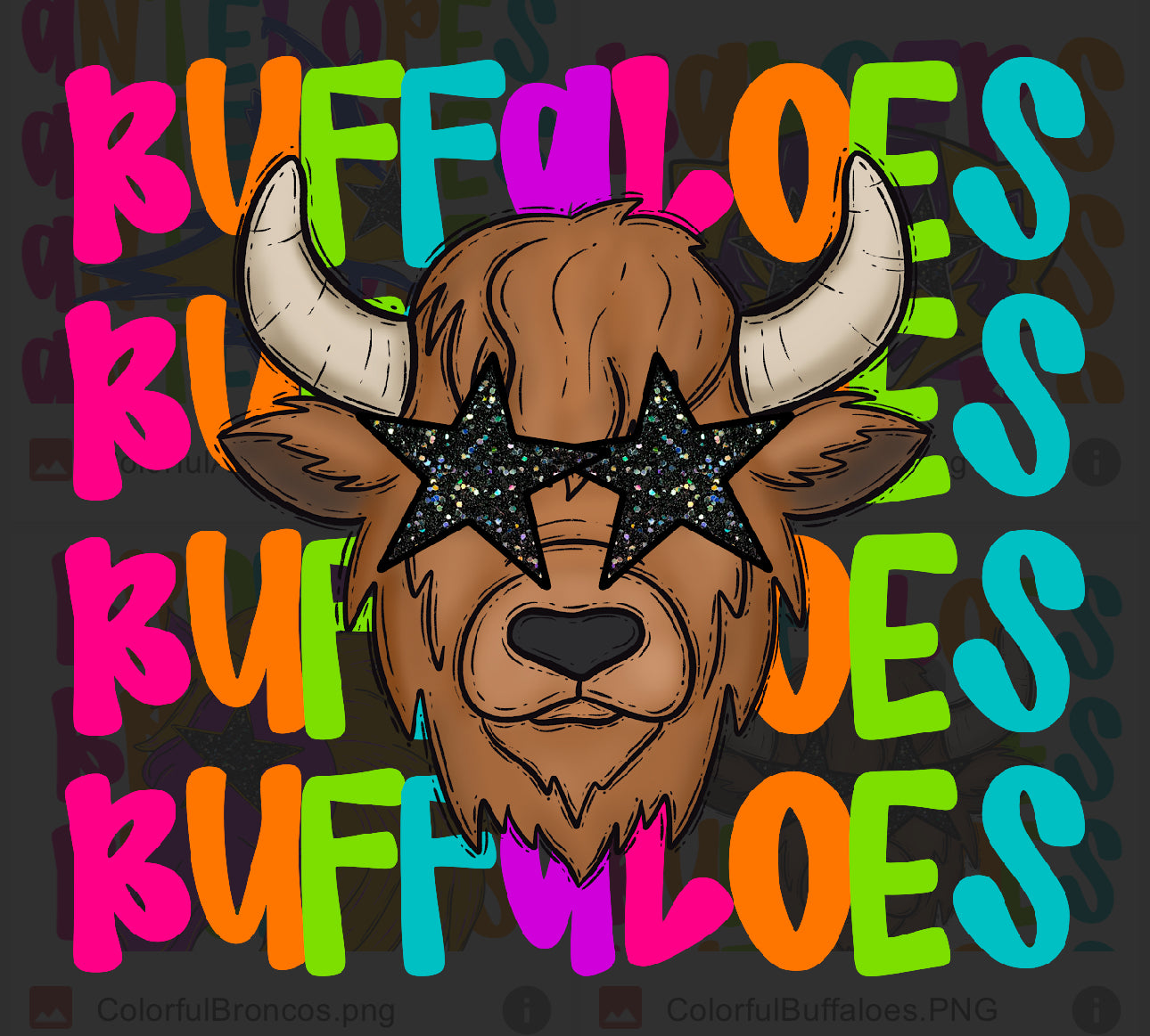 Buffaloes Neon Mascot Tee - 2.5 Week ETA