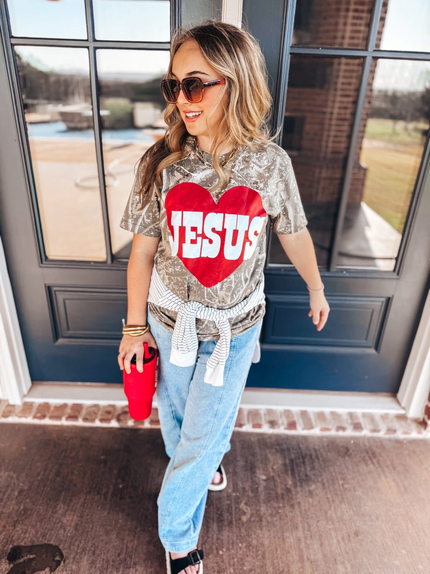 Jesus Heart Camo Tee - IN STOCK