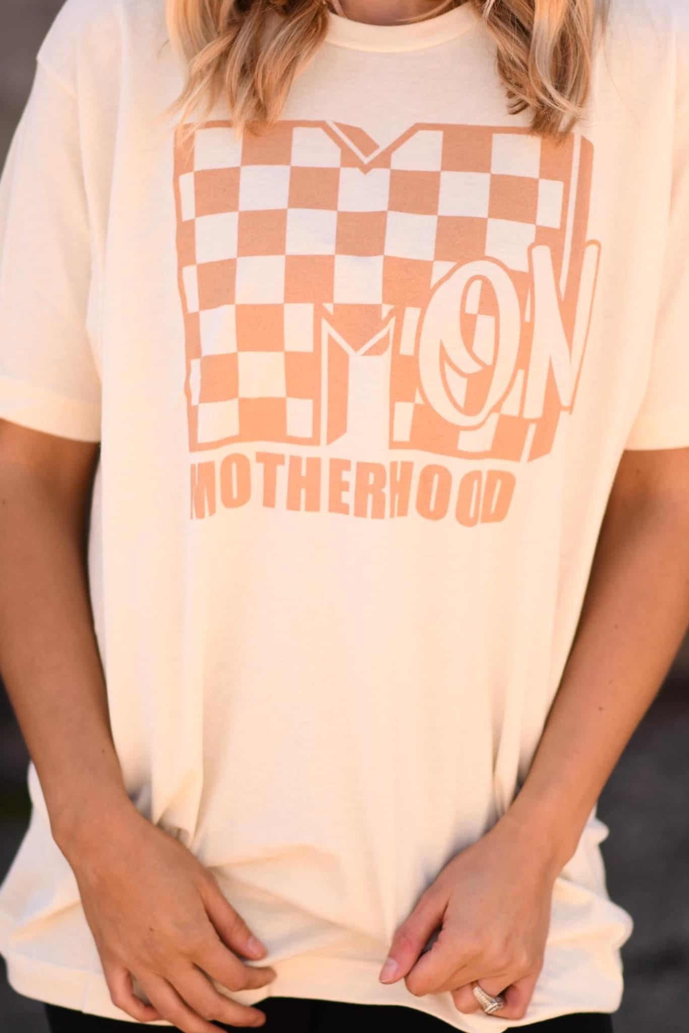 Motherhood Checkered Tee