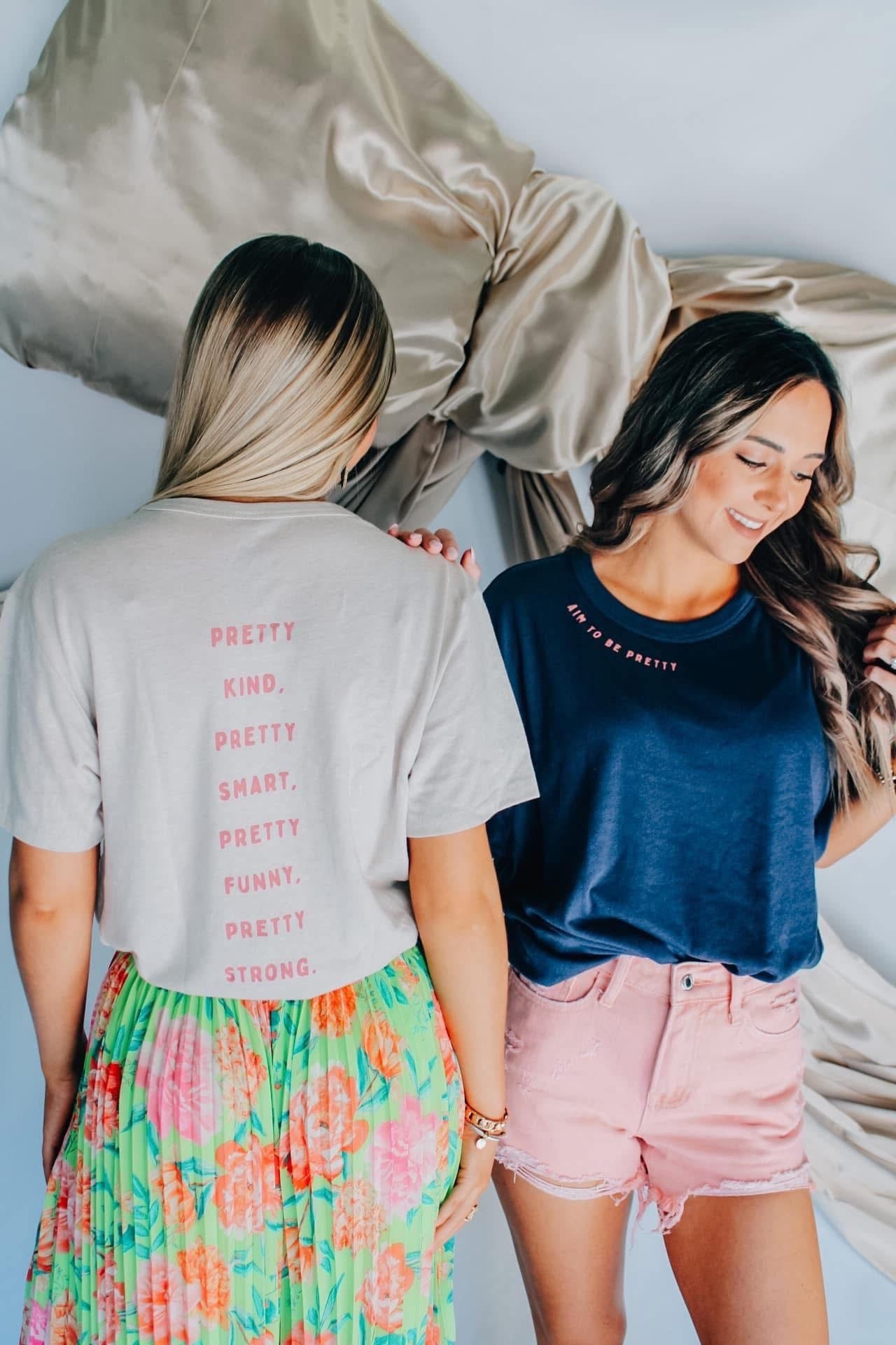 Aim To Be Pretty Tee - NAVY