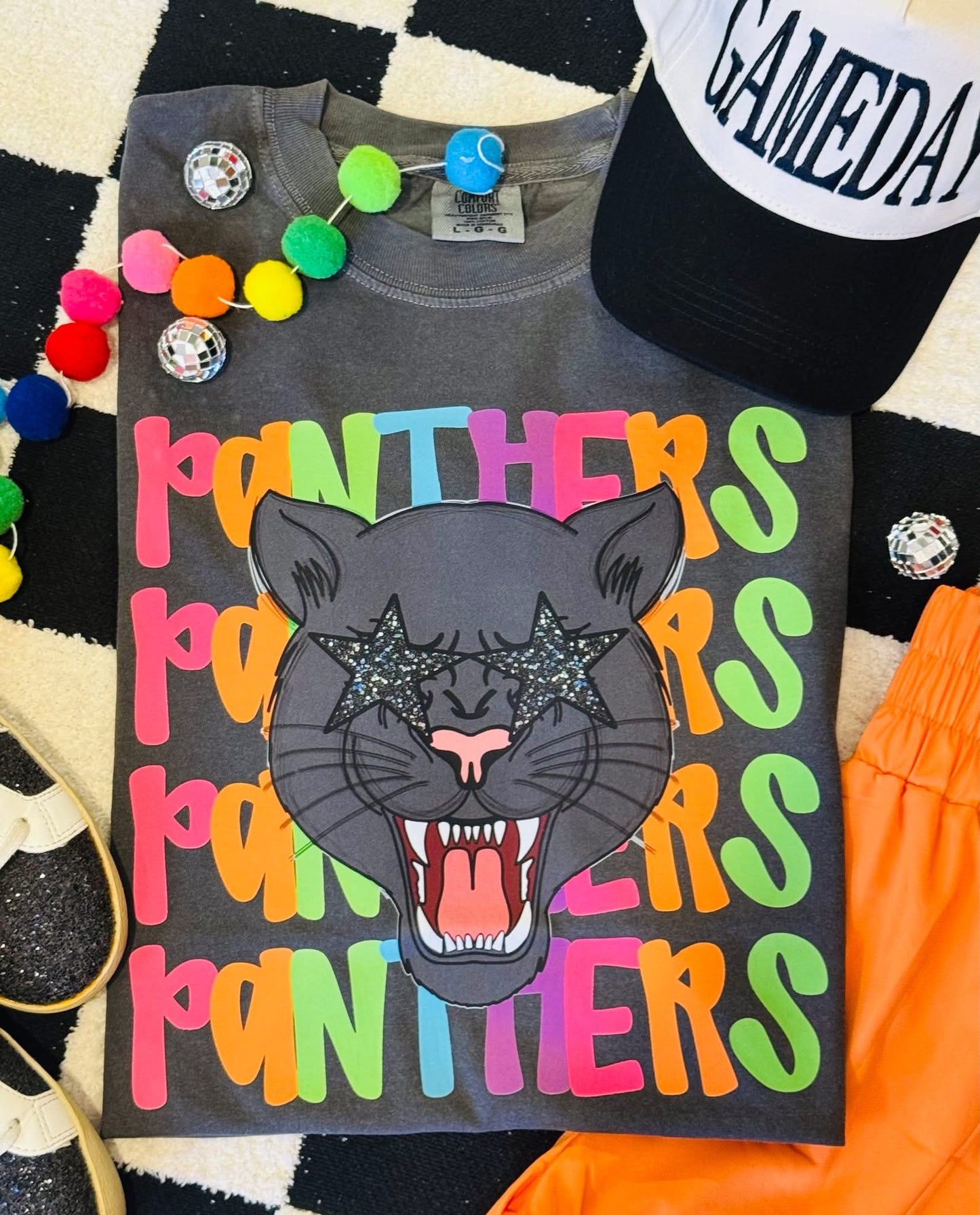 Panthers Neon Mascot Tee - 2.5 Week ETA