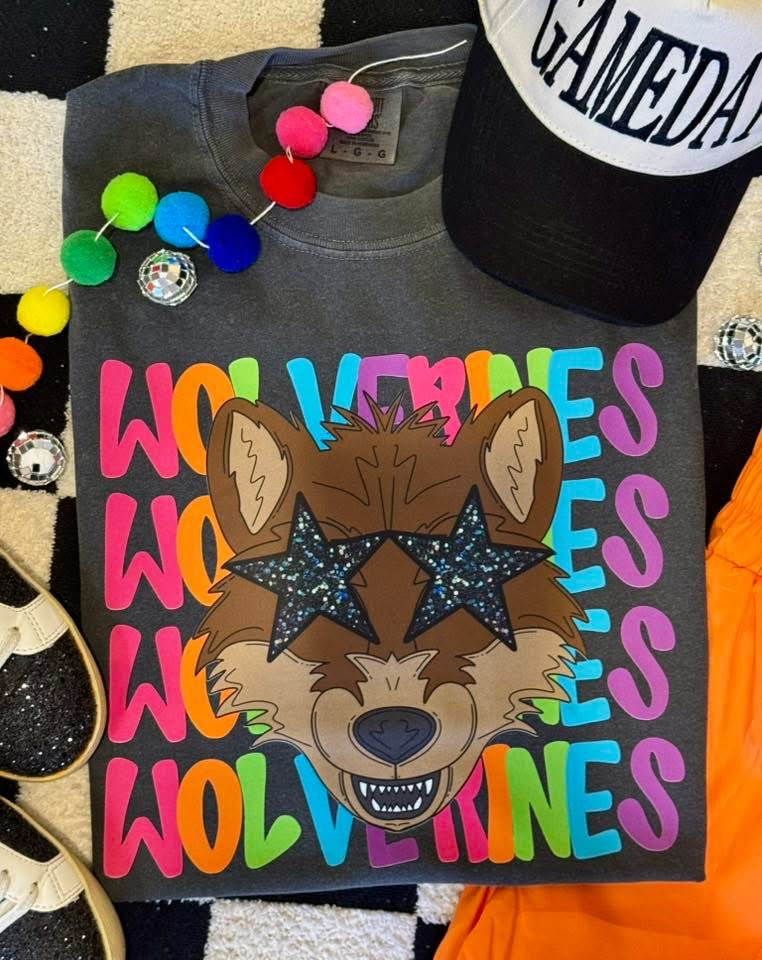 Wolverines Neon Mascot Tee - 2.5 Week ETA