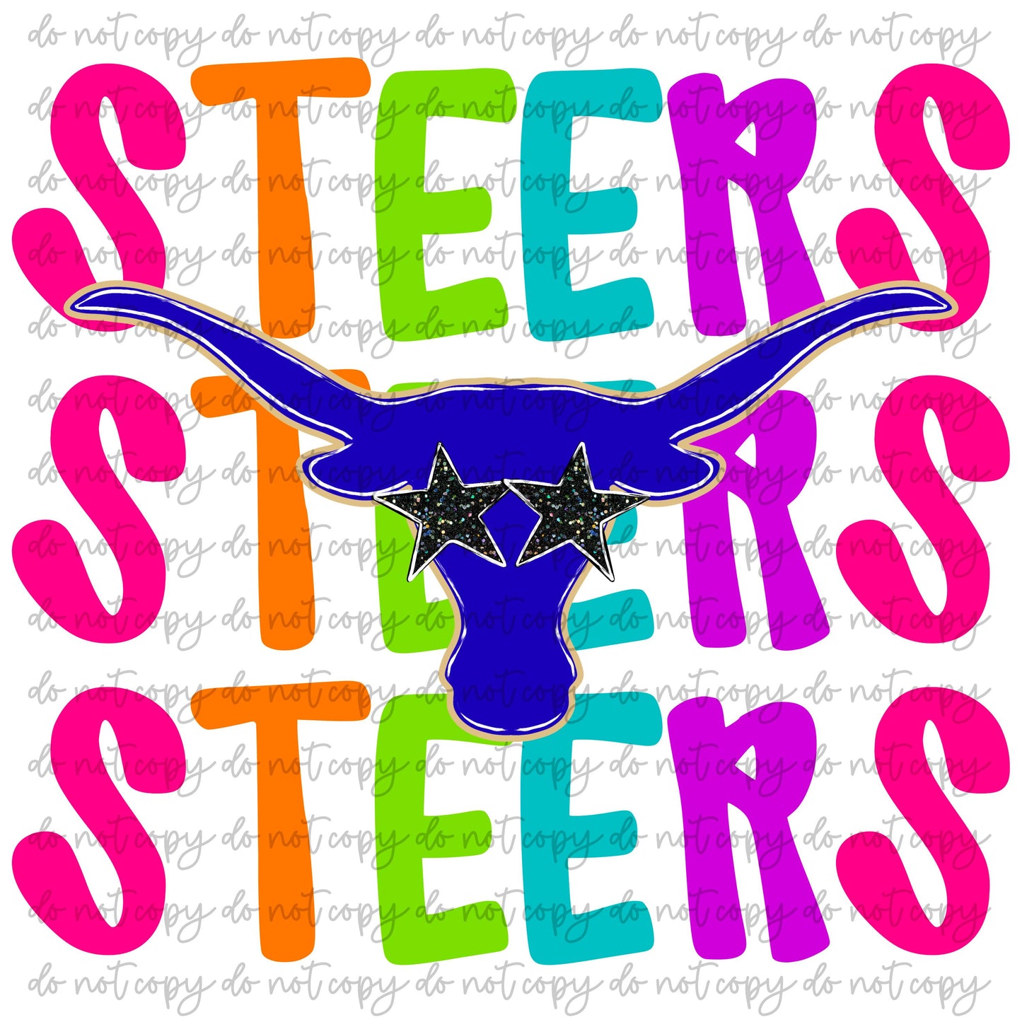 Steers Neon Mascot Tee - 2.5 Week ETA