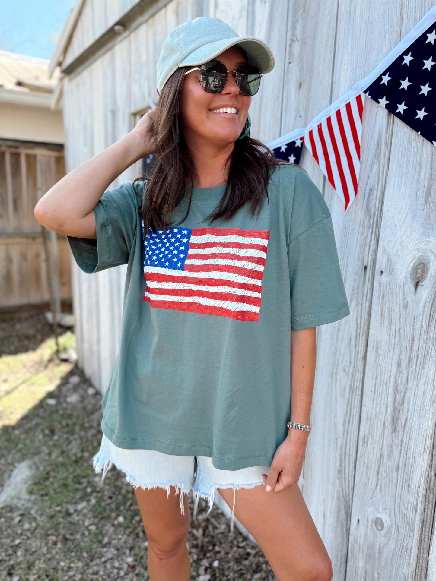 Sketch Flag Tee