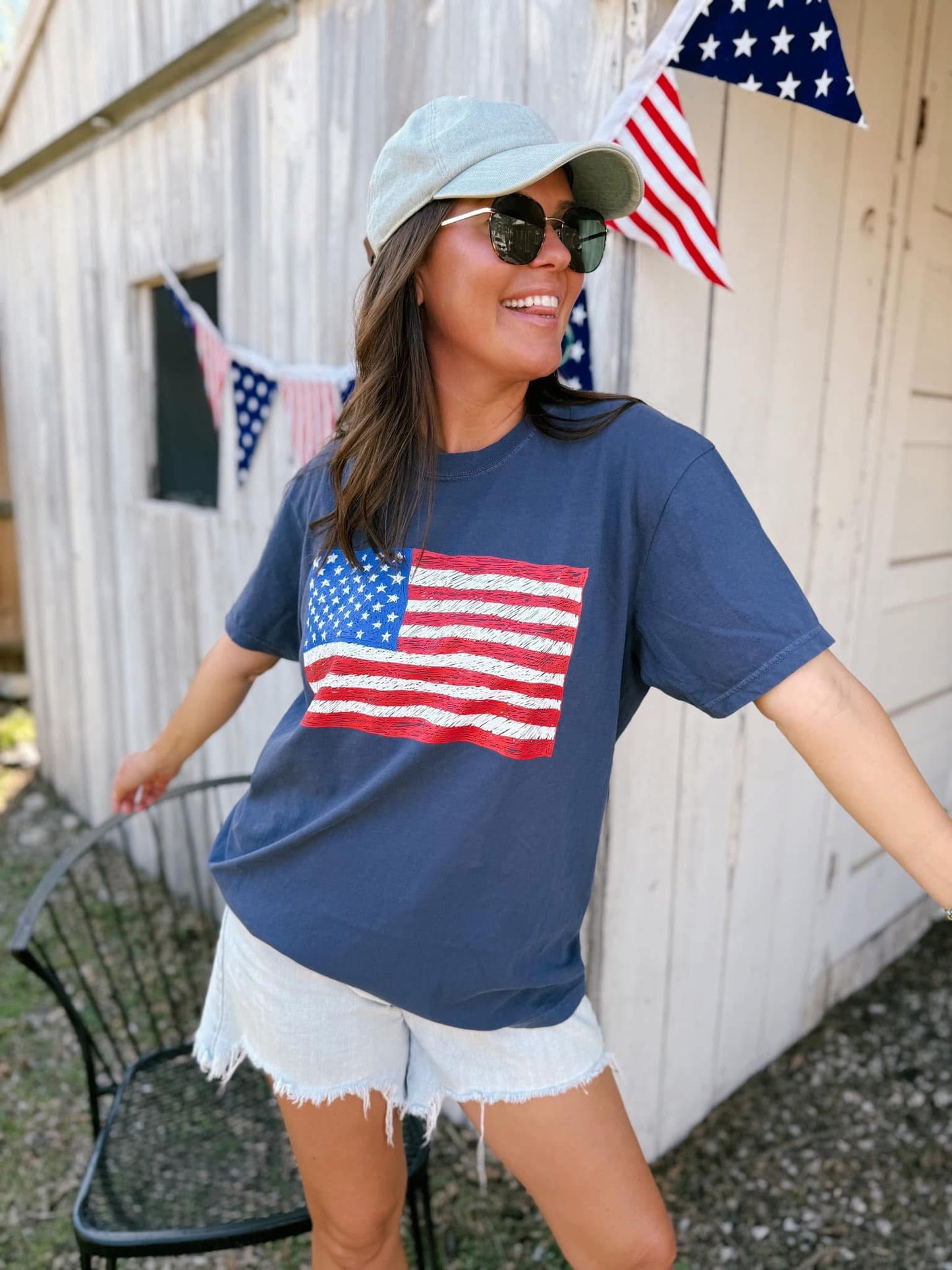 Sketch Flag Tee