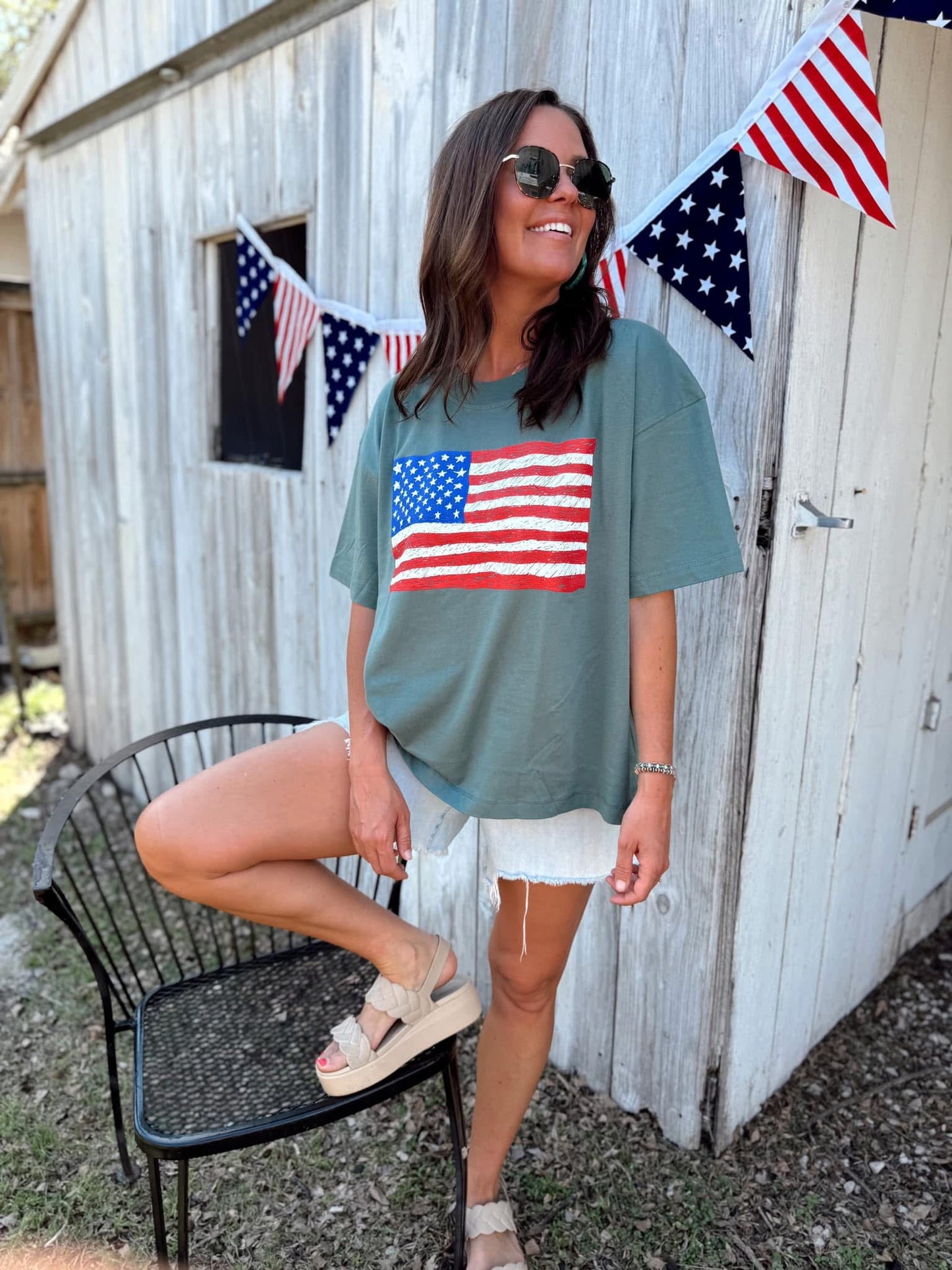 Sketch Flag Tee