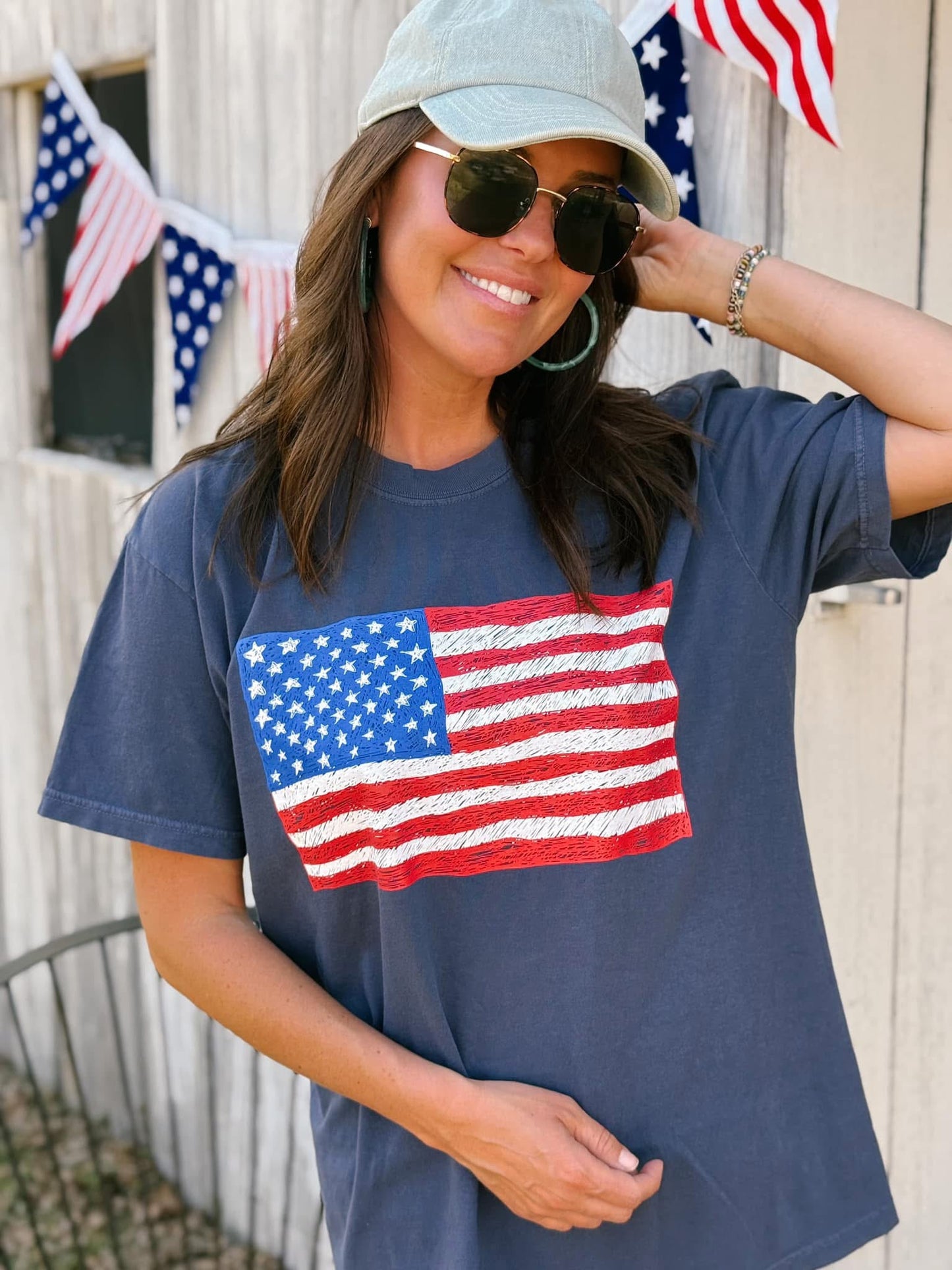 Sketch Flag Tee