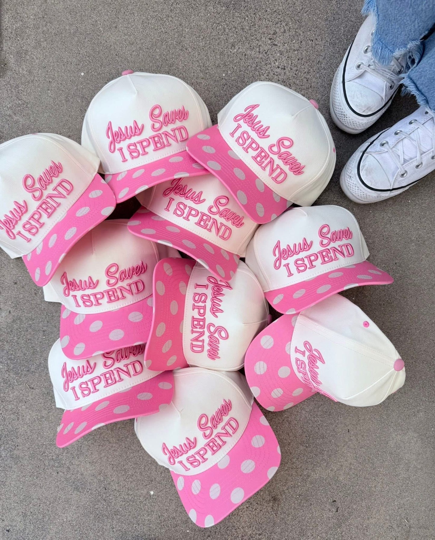 Girly Faith Based Canvas Trucker Hat - IN STOCK