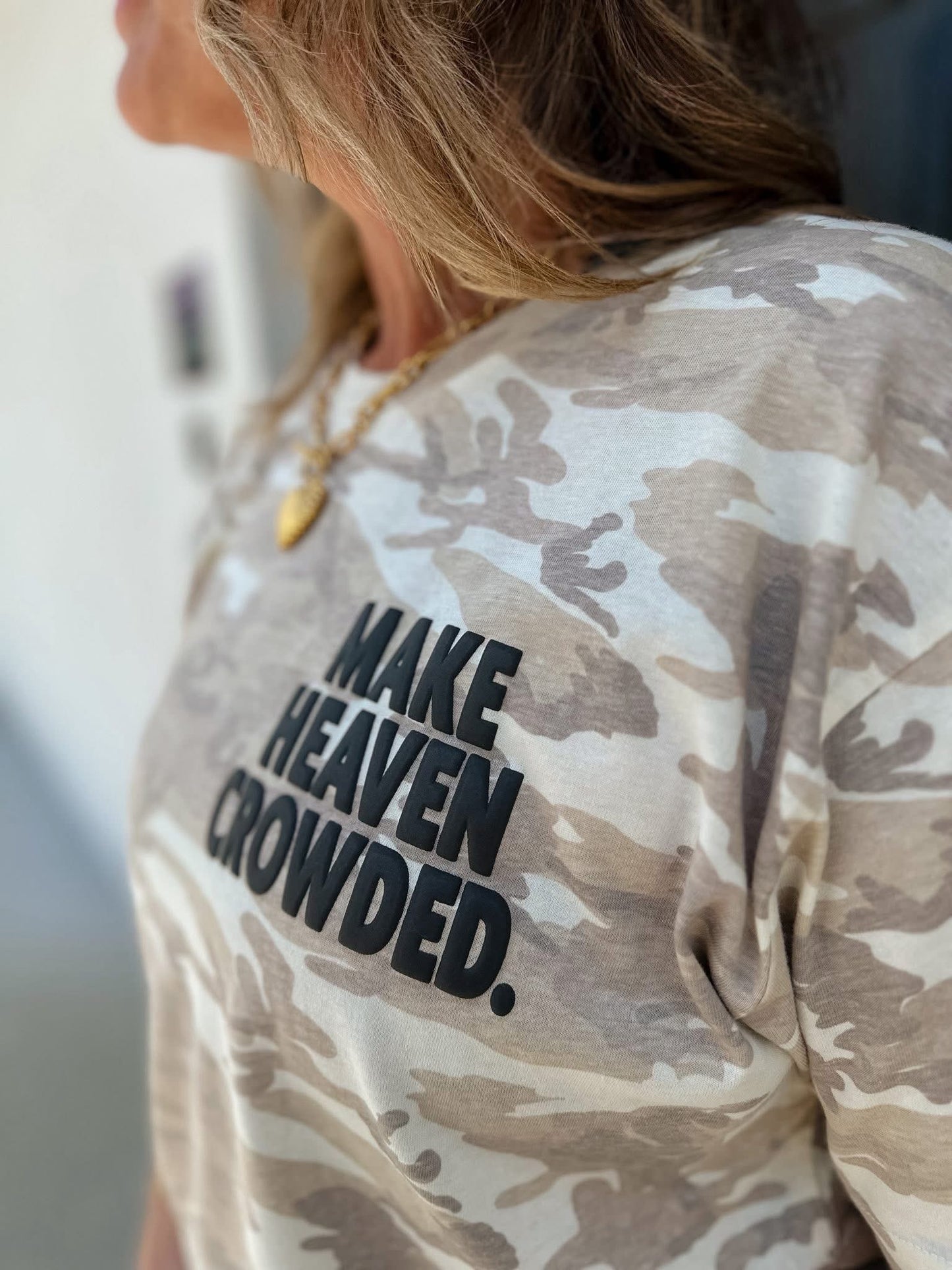 Make Heaven Crowded Puff Camo Tee - IN STOCK