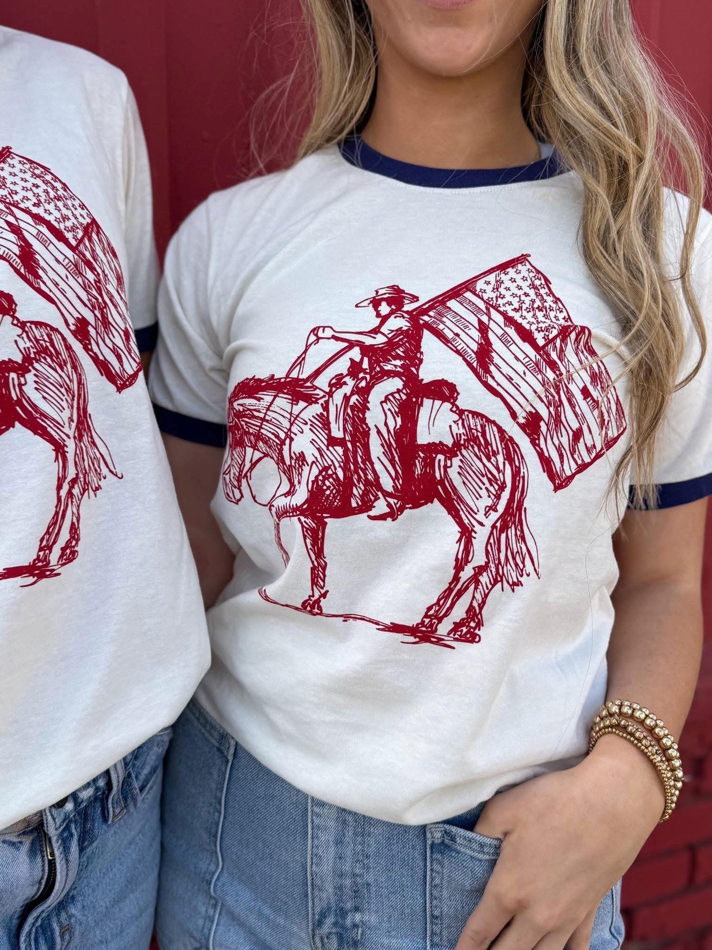 Patriotic Cowboy Ringer & Tank
