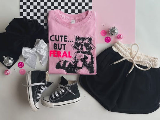 Cute But Feral Tee & Short Set