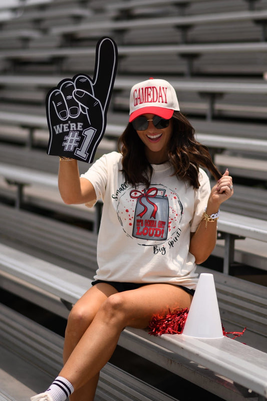 Red Small Town Big Spirit Tee - ETA MID JULY