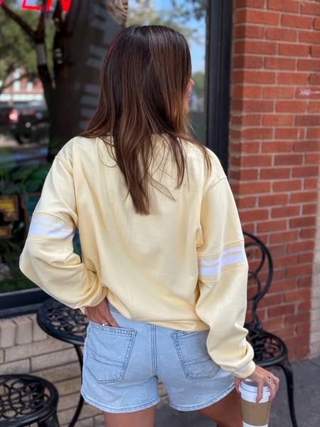 Sunny Stripe Sweatshirt - 2 WEEK ETA