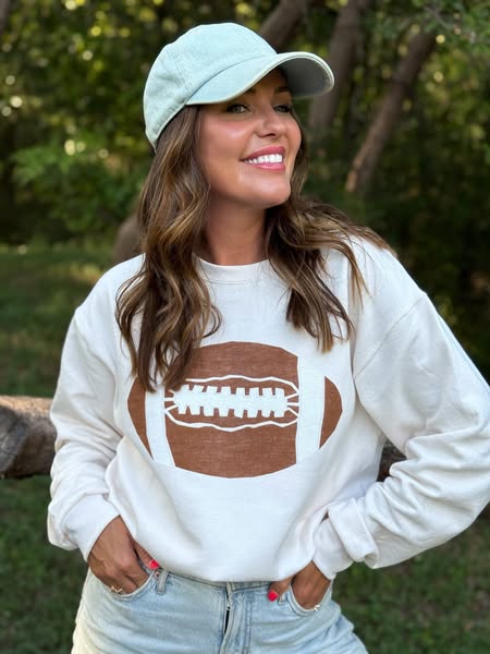 Neutral Football Tee + Sweatshirt - IN STOCK