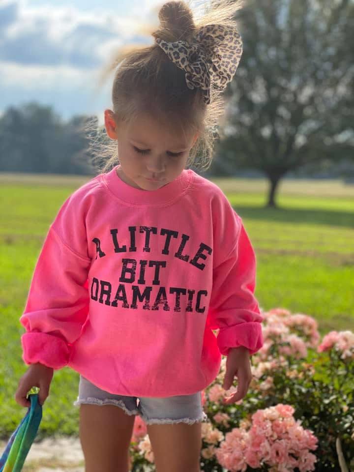 Pink Little Bit Dramatic Sweatshirt (MOMMY & ME) - IN STOCK