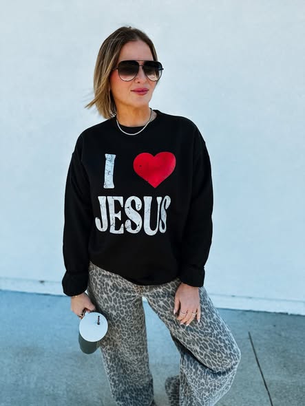 I Heart Jesus Tee + Sweatshirt - IN STOCK