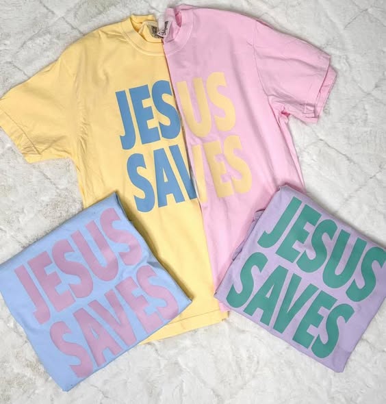 Jesus Saves Youth + Adult Tee - IN STOCK