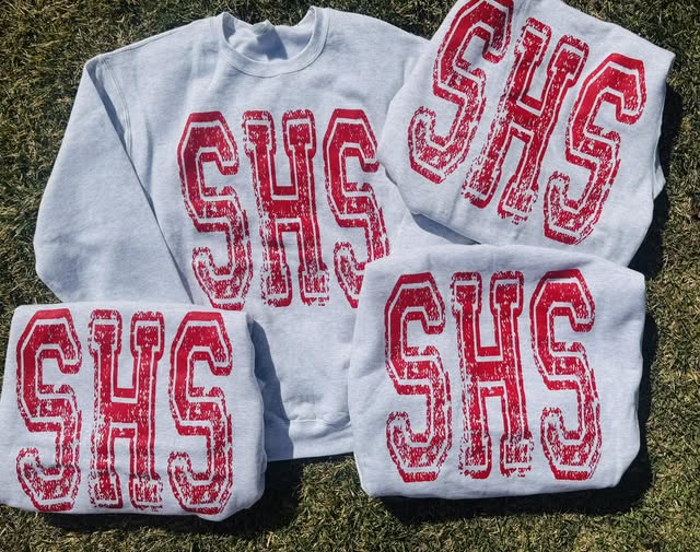SHS Distressed Custom Mascot Sweatshirt - IN STOCK