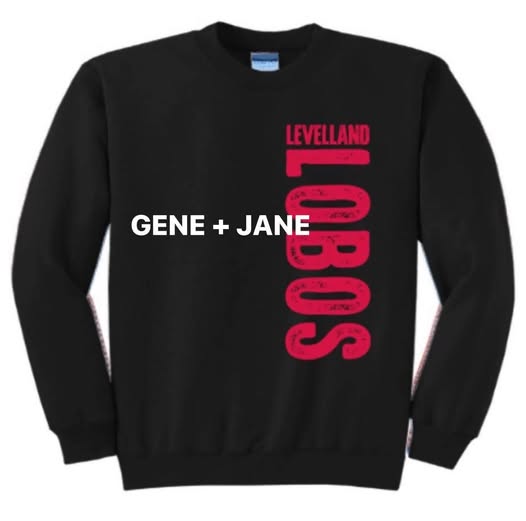 Levelland Lobos Vertical Design Sweatshirt - IN STOCK