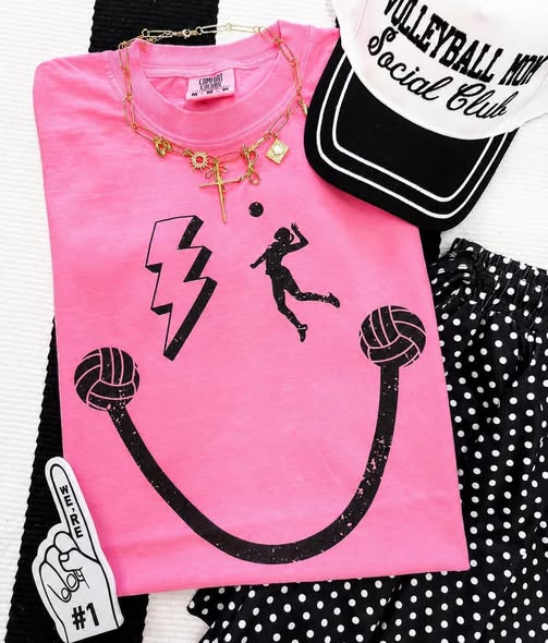 Volleyball Smiley Tee - LATE JUL ETA (PREORDER)