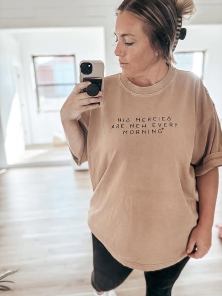 His Mercies Are New + Cast Your Cares Tees - IN STOCK