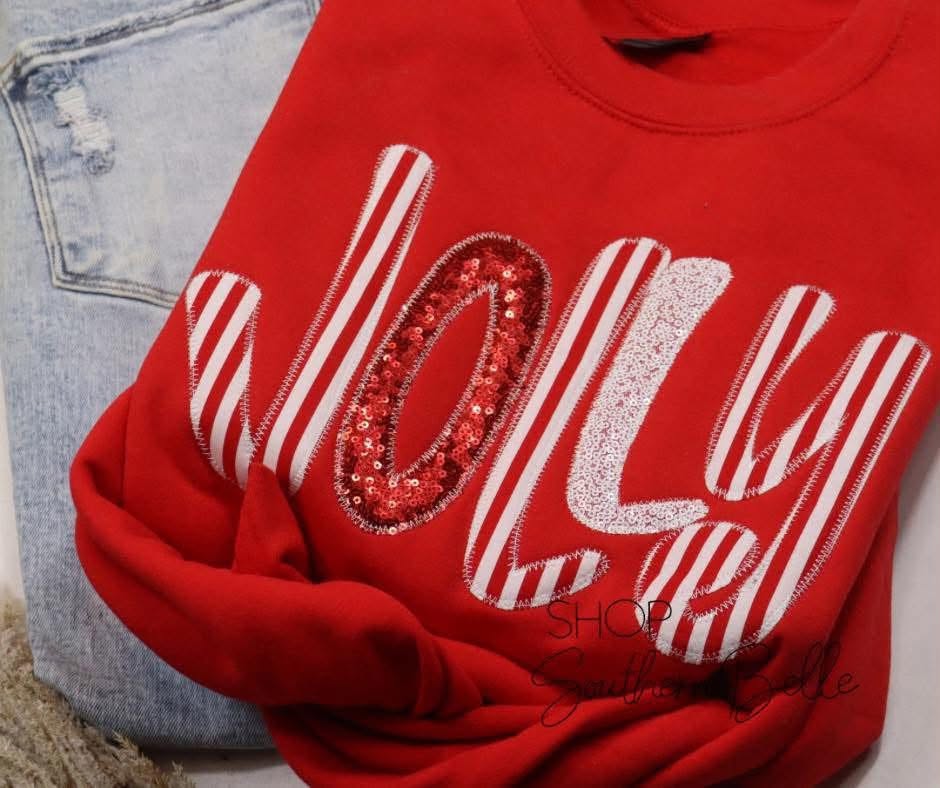 Jolly Sequins Red Sweatshirt - MID NOV ETA (PREORDER)