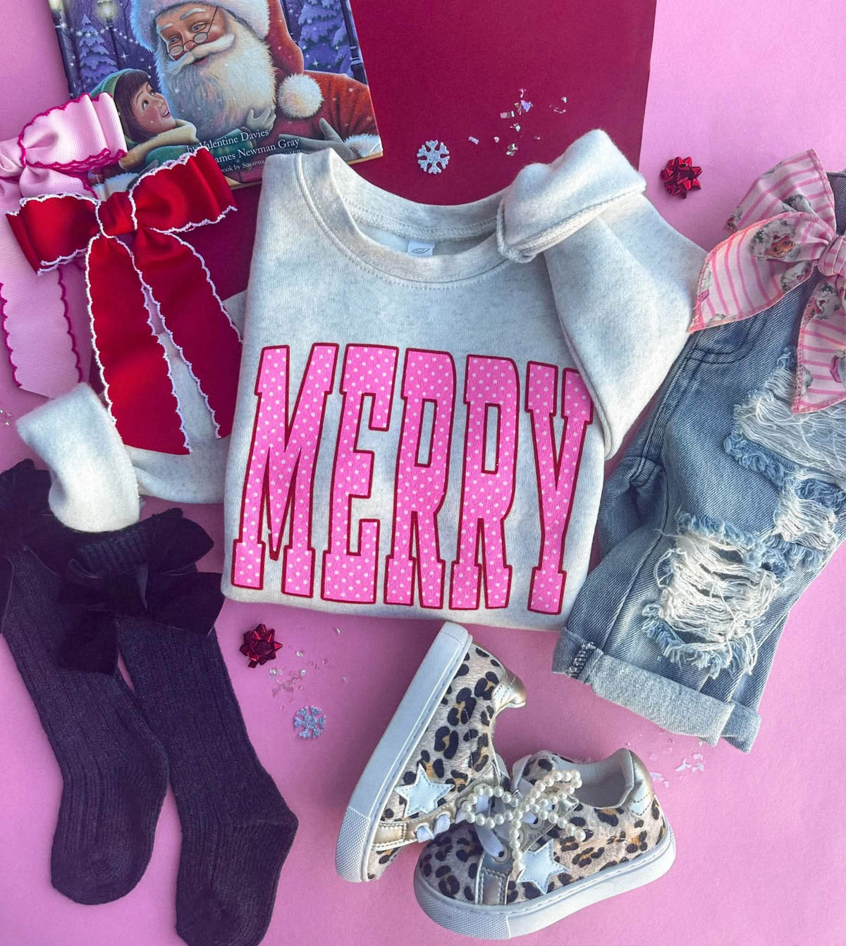 Youth Polkadot Merry Tee + Sweatshirt - MID NOV ETA (PREORDER)