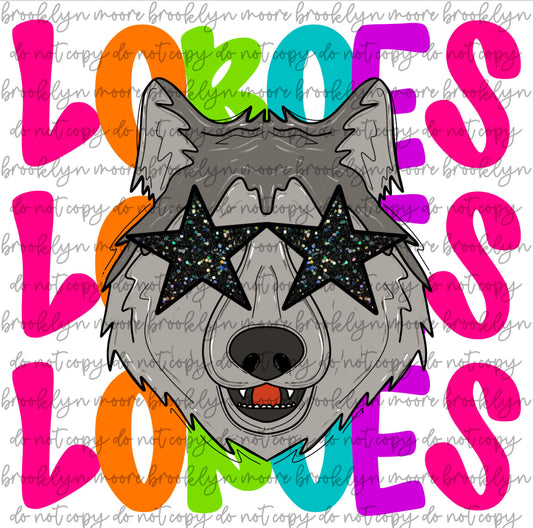 Loboes Neon Mascot Tee - 2.5 Week ETA