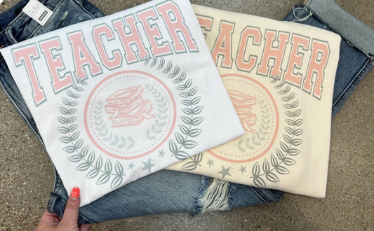 Teacher Varsity Tee - Comfort Colors