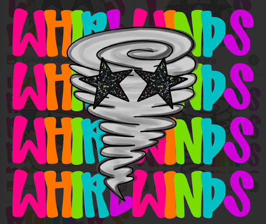 Whirlwinds Neon Mascot Tee - 2.5 Week ETA