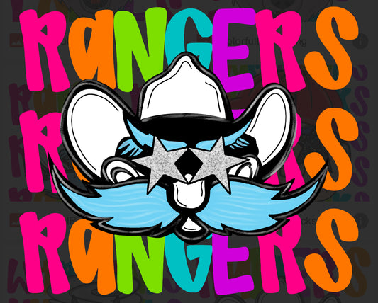 Rangers Neon Mascot Tee - 2.5 Week ETA