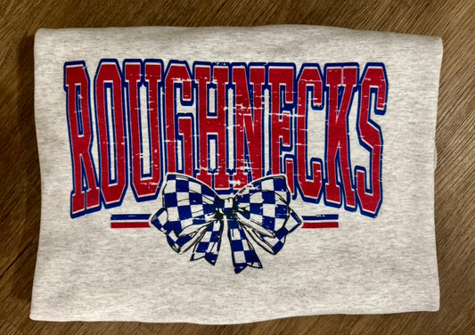 Roughnecks Checkered Bow Sweatshirts and Tees - PREORDER (3 Weeks)