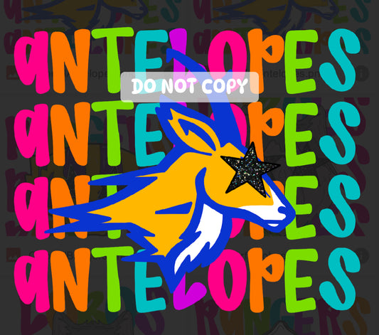 Antelopes Neon Mascot Tee - 2.5 Week ETA