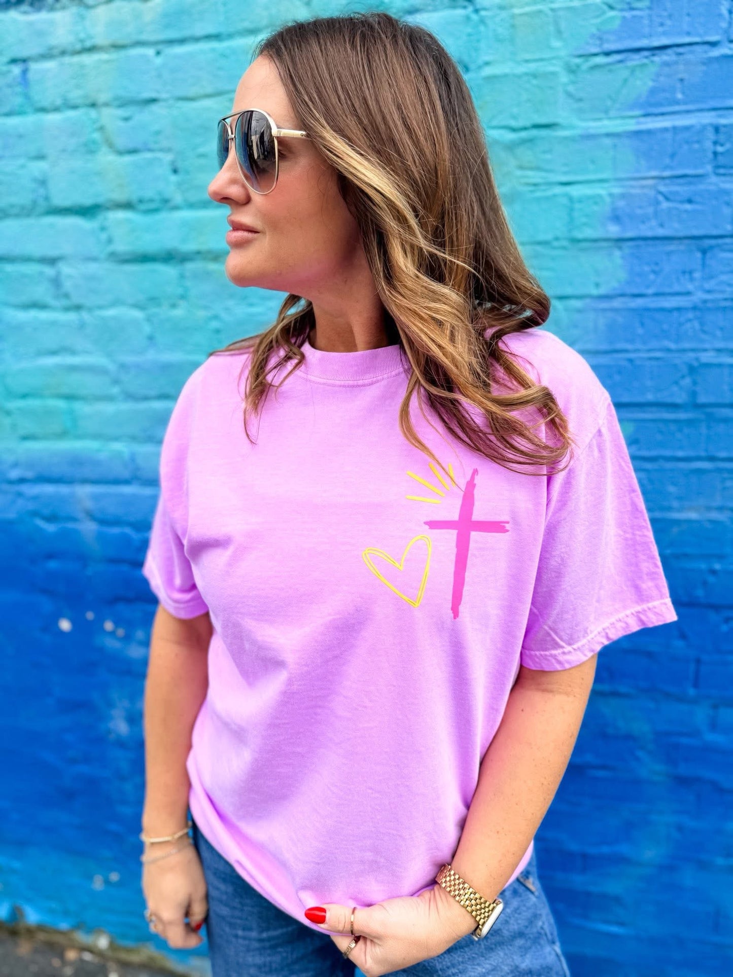 God's Got My Back Comfort Colors Tee - IN STOCK
