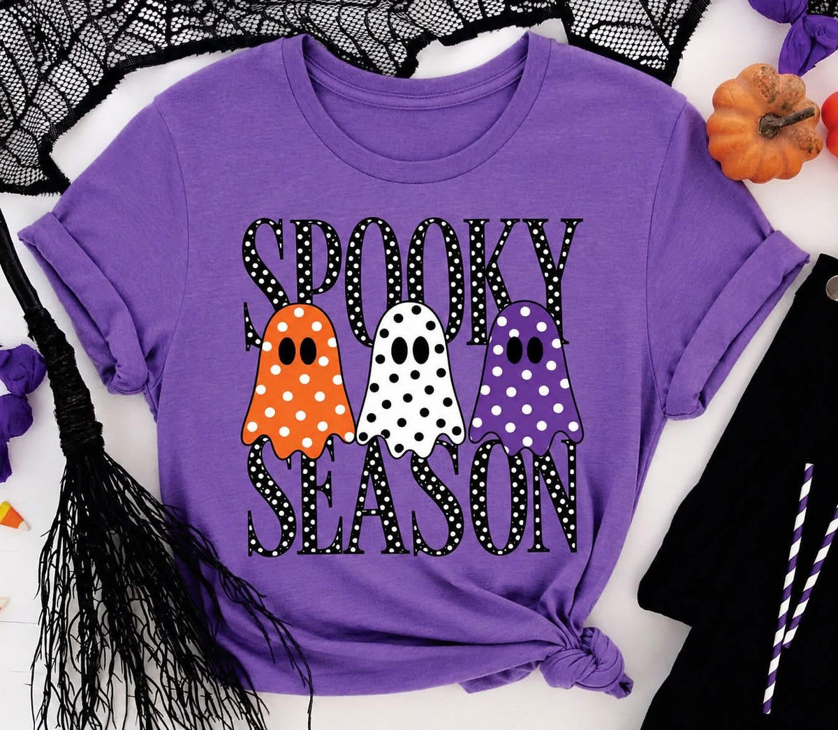 Spooky Mommy & Me Purple Tee - IN STOCK