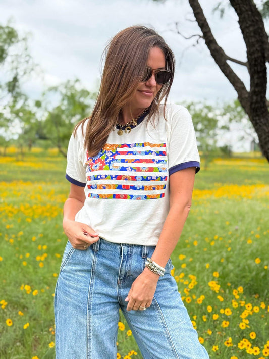 Boho Flag Ringer - MID MAY ETA