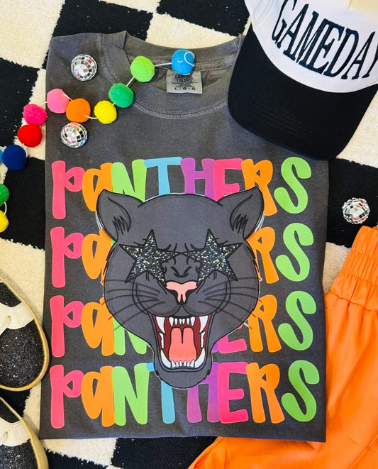 Panthers Neon Mascot Tee - 2.5 Week ETA