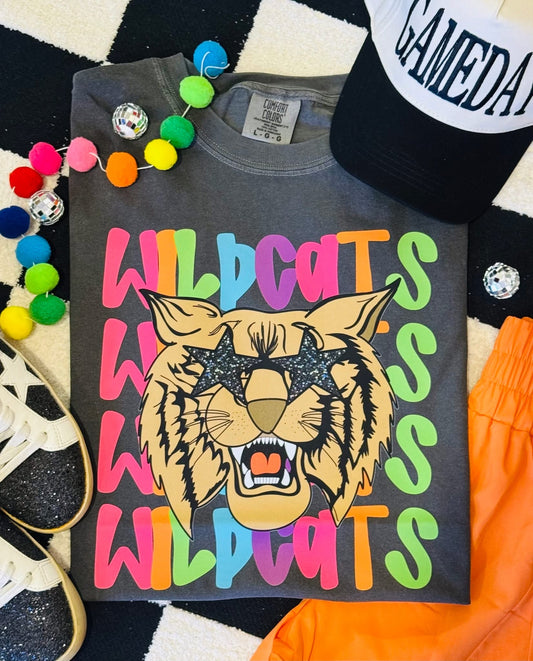 Wildcats Neon Mascot Tee - 2.5 Week ETA