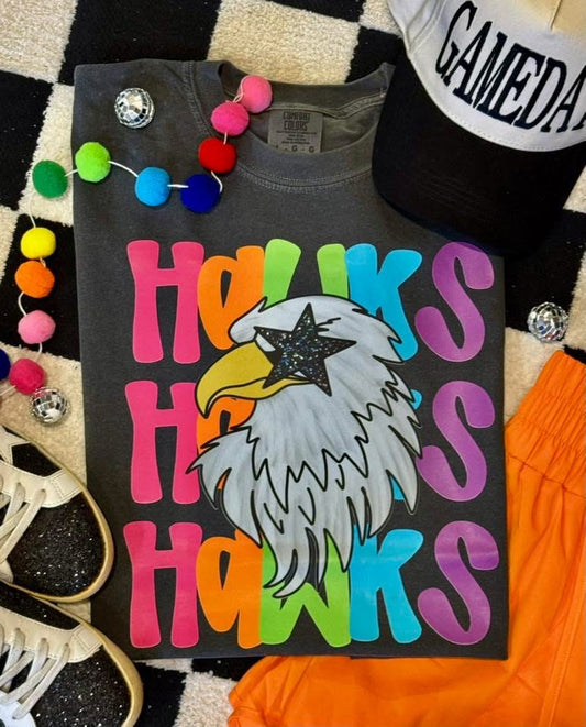 Hawks Neon Mascot Tee - 2.5 Week ETA