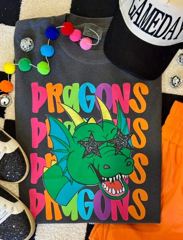 Dragons Neon Mascot Tee - 2.5 Week ETA
