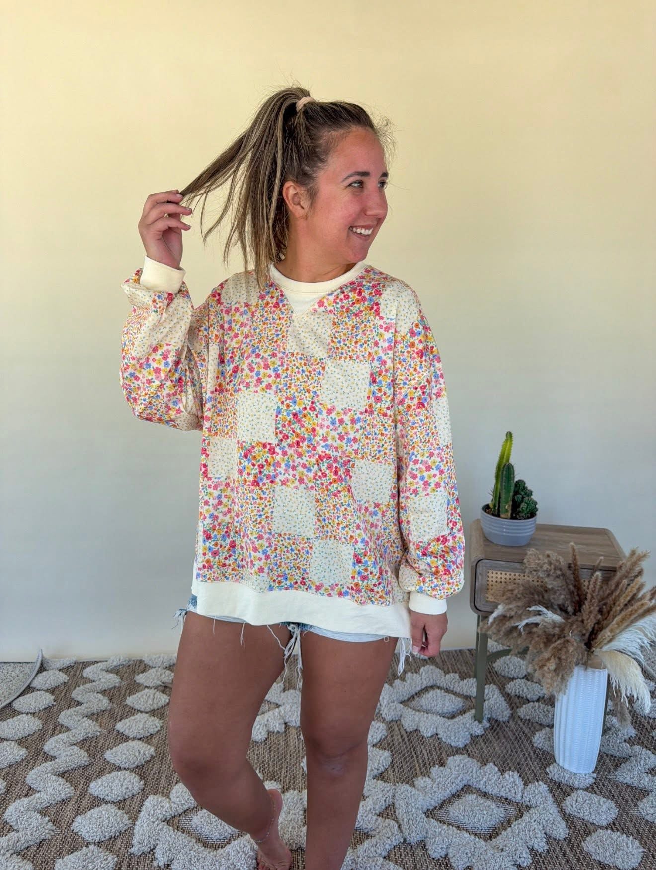 Floral Patchwork Top - IN STOCK