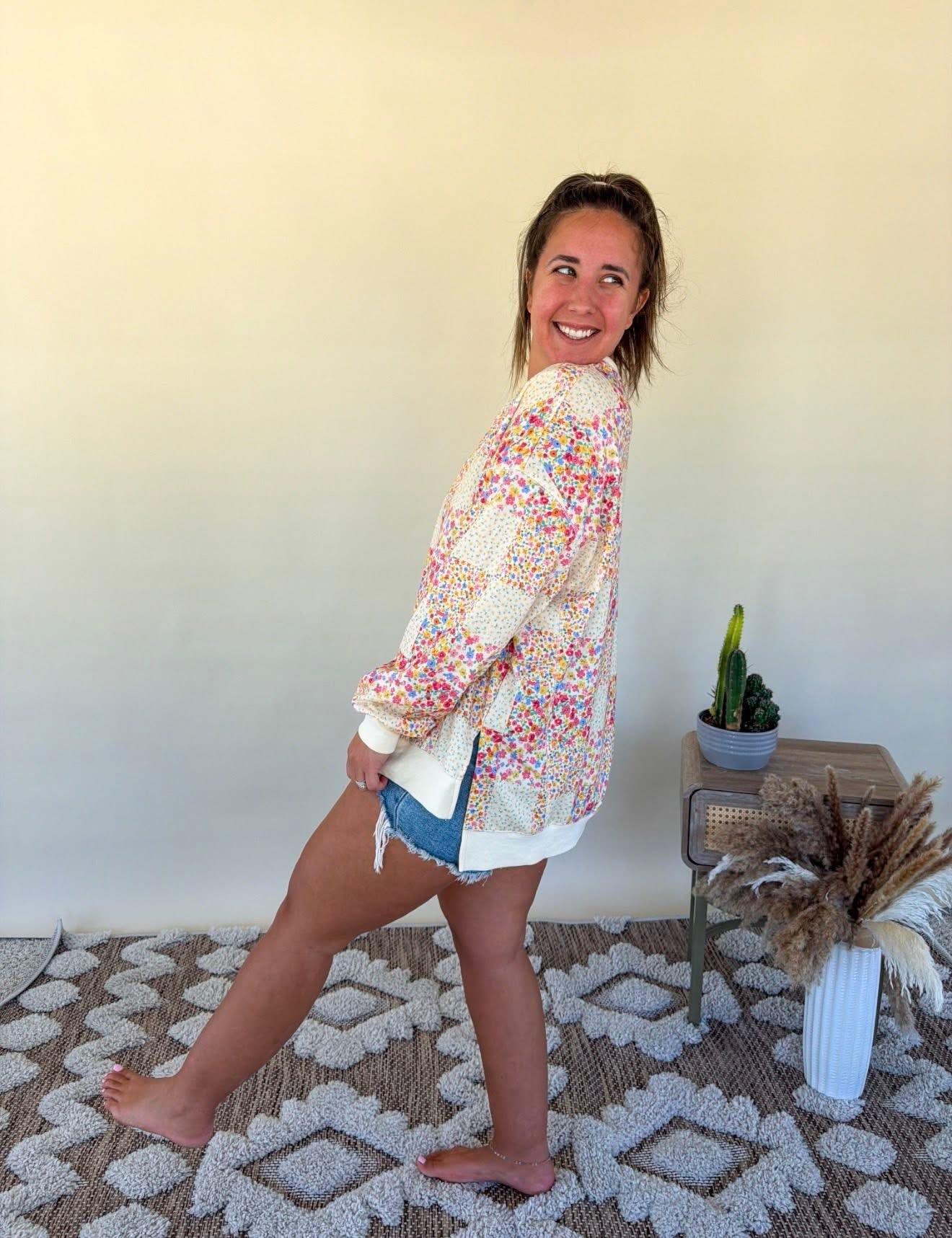Floral Patchwork Top - IN STOCK
