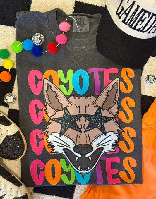 Coyotes Neon Mascot Tee - 2.5 Week ETA