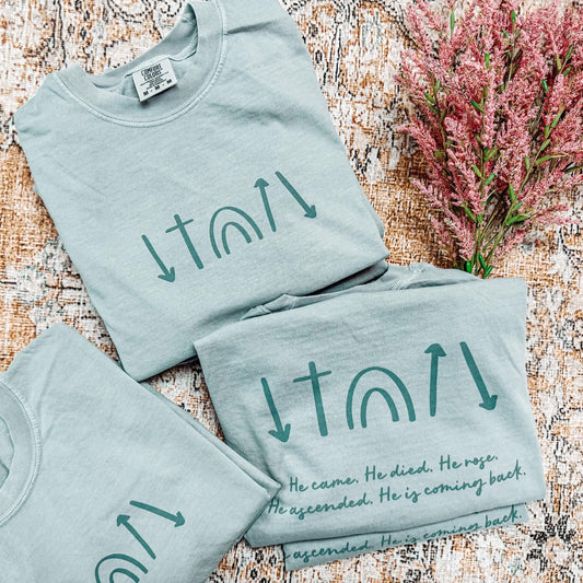 He Is Coming Back - Comfort Colors Front/Back Tee