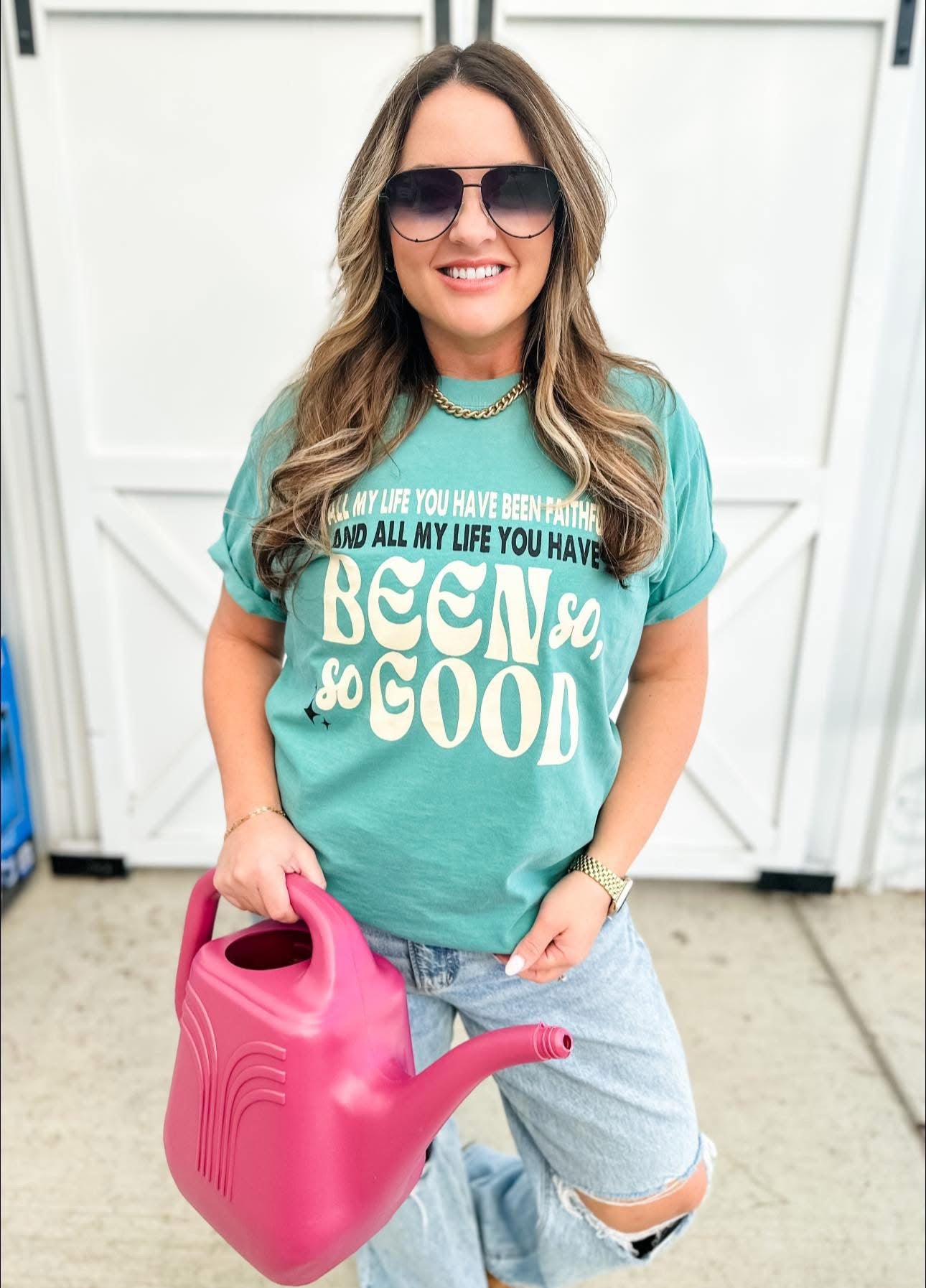 All My Life You Have Been Faithful Seafoam Tee